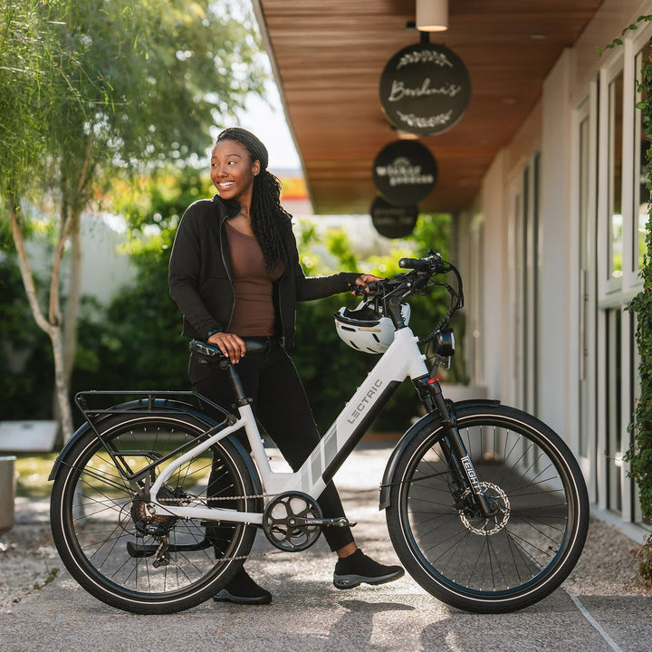 e-bike fully 750 watt Lectric XPress 750 Step-Thru Commuter eBike | Torque Sensor eBike