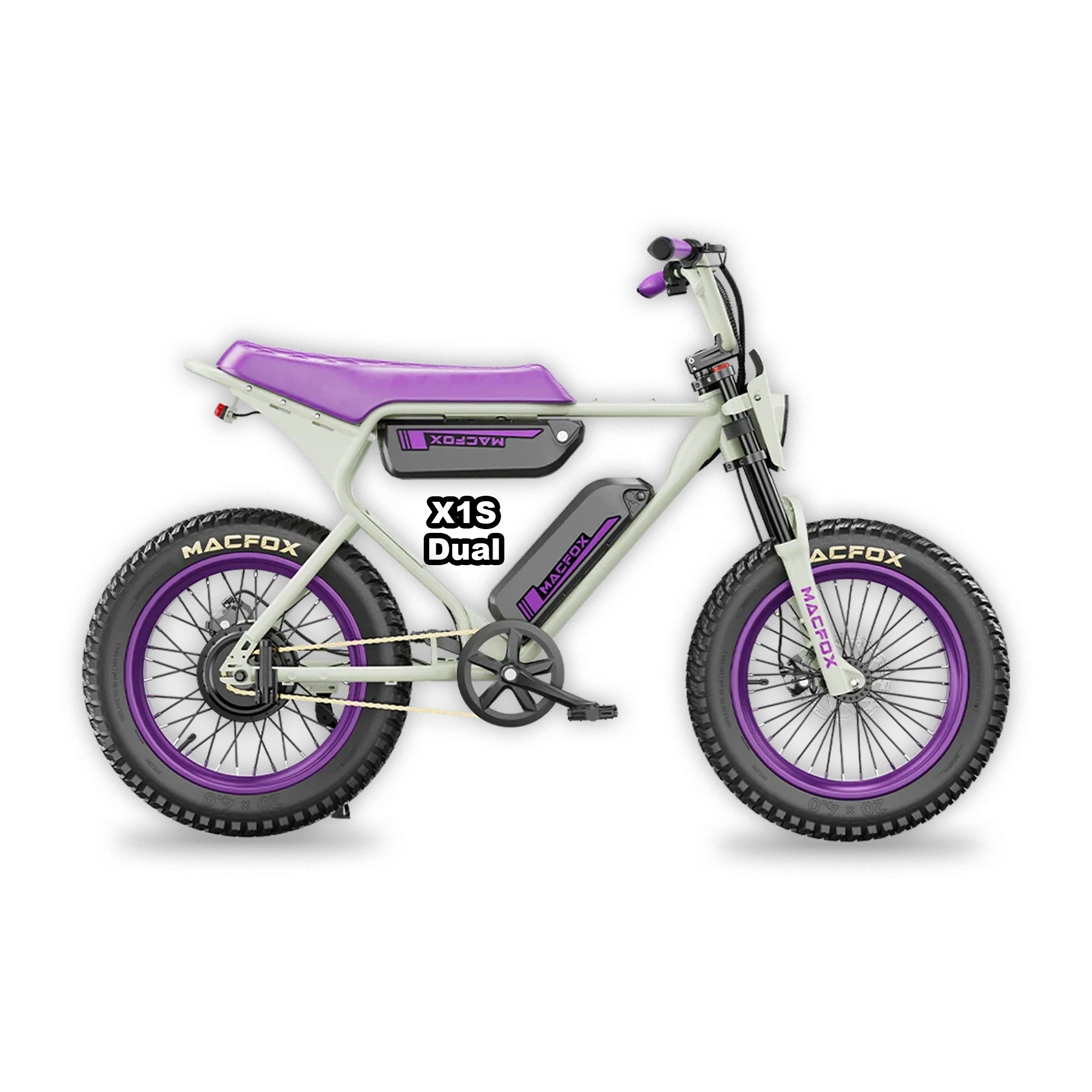 MACFOX X1S x Bs.zay Electric e-Moto Style eBike 500 w 48v Step