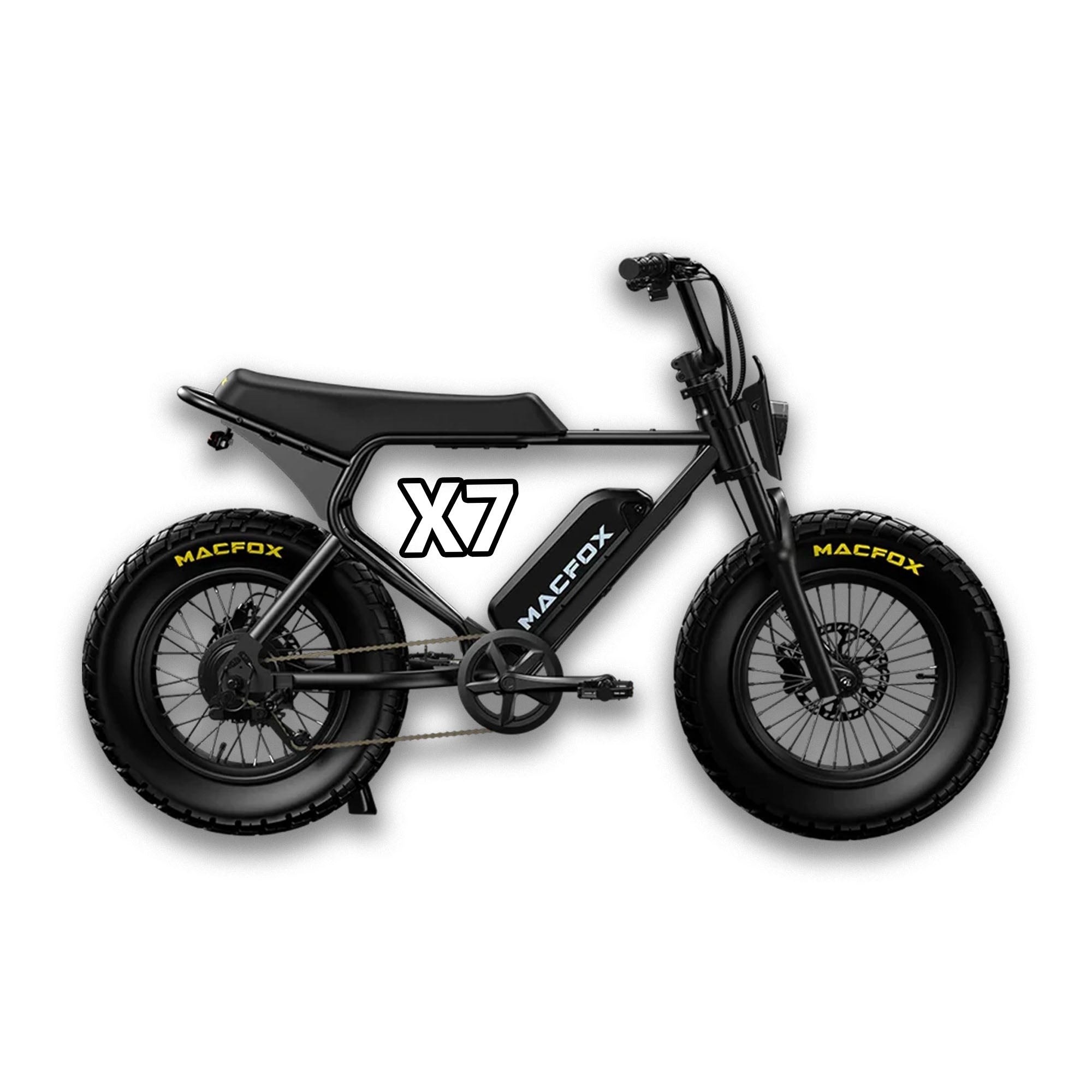 MACFOX X7 - Step Over - Macfox - X7 - eBike - Black - Box eBike Super Shop