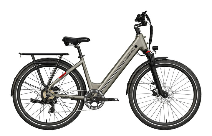 urban e bike damen The MOKWHEEL Asphalt ST Step Thru eBike is a Urban 27.5 inch electric bike with a powerful 500 w motor and a long distance 48v 15 ah battery
