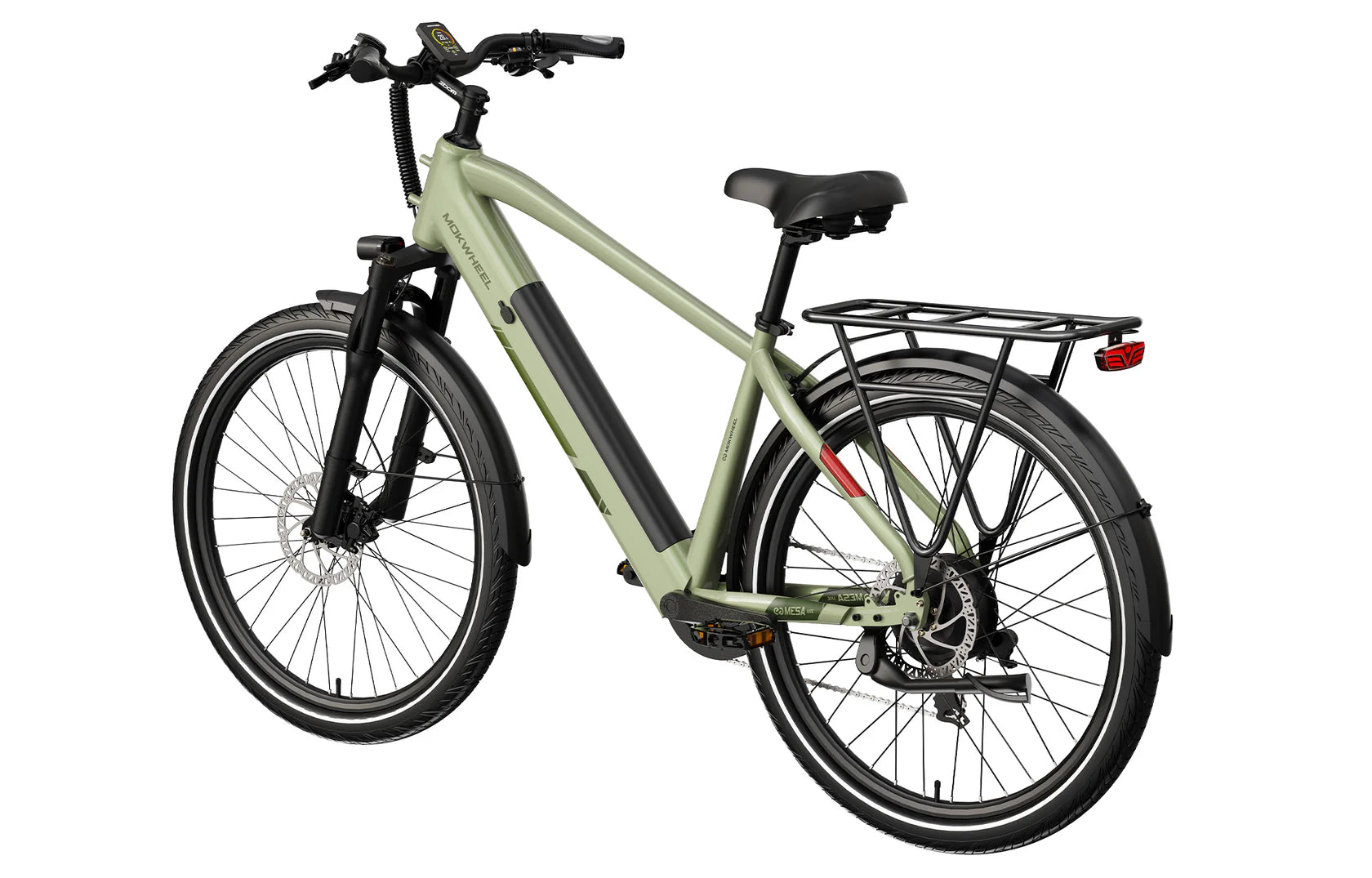 light e-bike damen MOKWHEEL Mesa Light 2.0 350 w Step Over Ebike 27.5x2.4 Urban Electric Commuter Bike