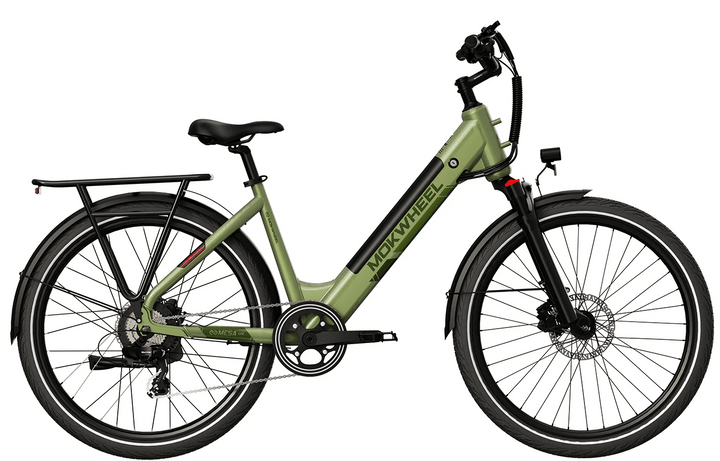 MOKWHEEL Mesa Light ST 2.0 350 w Step Thru Ebike 27.5x2.4 Urban Electric Beach Cruiser eBike - Road eBike - eBike Super Shop