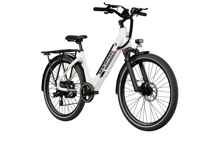 MOKWHEEL Mesa Light ST 2.0 350 w Step Thru Ebike 27.5x2.4 Urban Electric Beach Cruiser eBike - Step Thru eBike - MOKWH|ROAD|WHITE|0142 eBike Super Shop