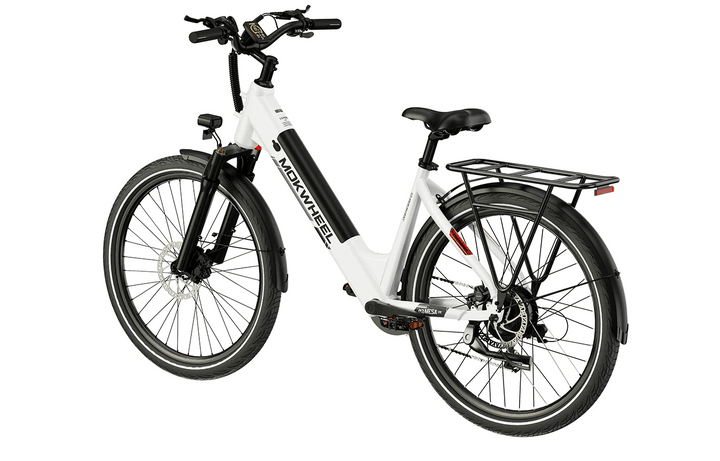 urban bike weiß MOKWHEEL Mesa Light 2.0 Step Thru Electric Commuter Bike | Perfect Urban eBike