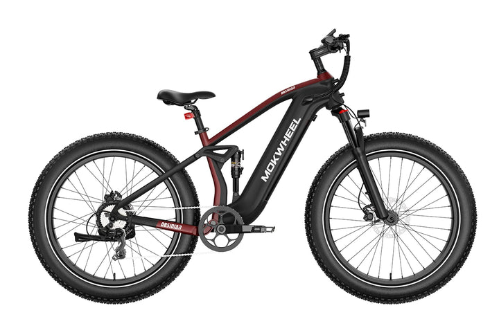 MOKWHEEL Obsidian 1000 w Step Over Ebike 26x4 Fat Tire Fat Tire Electric Beach Cruiser eBike - Fat Tire Cruiser eBike - eBike Super Shop