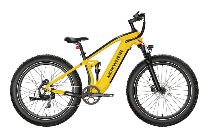 MOKWHEEL Obsidian 1000 w Step Over Ebike 26x4 Fat Tire Fat Tire Electric Beach Cruiser eBike - Fat Tire Cruiser eBike - eBike Super Shop