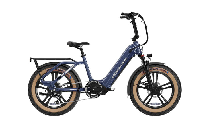 MOKWHEEL Scoria 750 w Step Thru Ebike 20x4 Fat Tire Electric Cargo eBike - Cargo eBike - eBike Super Shop