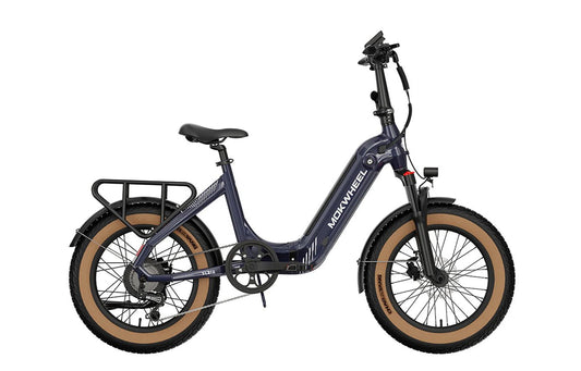 MOKWHEEL Slate 500 w Step Thru Ebike 20x3 Road Electric Folding eBike - Folding Ebike - eBike Super Shop