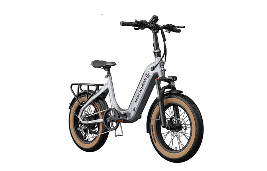 MOKWHEEL Slate 500 w Step Thru Ebike 20x3 Road Electric Folding eBike - Folding Ebike - eBike Super Shop