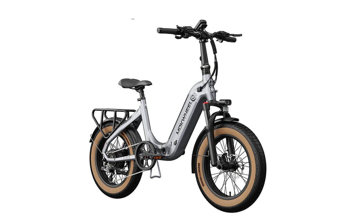 MOKWHEEL Slate 500 w Step Thru Ebike 20x3 Road Electric Folding eBike - Folding Ebike - MOKWH|FOLDI|GREY|0136 eBike Super Shop