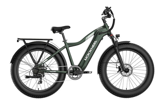 MOKWHEEL Tor Plus 750 w Step Over Ebike 26x4 Fat Tire Fat Tire Electric Beach Cruiser eBike - Fat Tire eBike - MOKWH|FATT|GREEN|0131 eBike Super Shop
