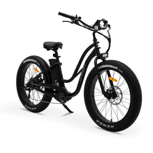 MURF Fat Murf Step - Thru Electric Urban eBike - 52v 750 w Electric Beach Cruiser eBike - Fat Tire Cruiser eBike - MURF|BLACK|2315 eBike Super Shop