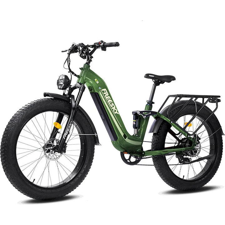 OB eBikes FREESKY Wildcat Pro A - 340 1000 w Ready to Ride Step Thru Ebike 4 Electric Fat Tire Mountain eBike - Mountain eBike - eBike Super Shop