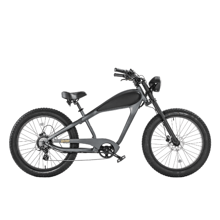 OB eBikes REVI Cheetah 750 w Bike in the shop Step Over Ebike 26x4 Electric Vintage eBike - Fat Tire Cruiser eBike - eBike Super Shop