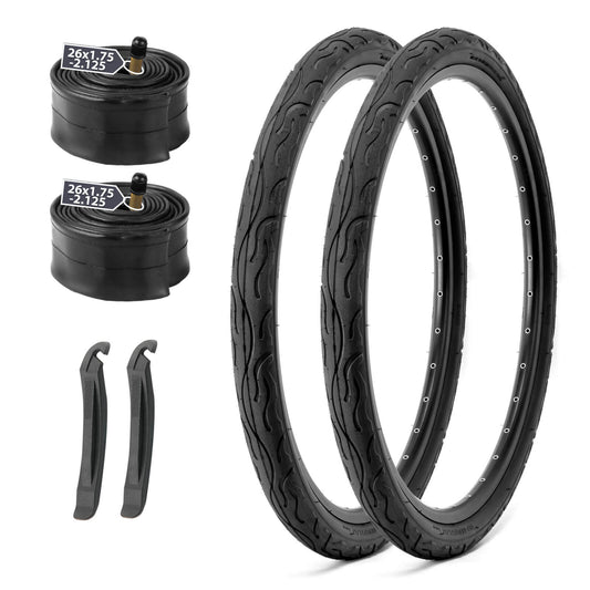 Racewan - 26"×2.125" - Bicycle Tires - SHP - E313_262125BLK eBike Super Shop