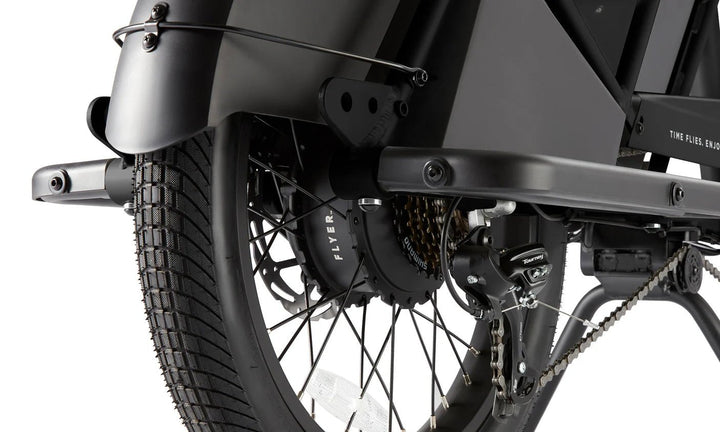 RADIO FLYER Via 500w Step Thru eBike 24x2.4 Street Electric Cargo eBike - Cargo eBike - FLYER|CARGO|BLACK|0320 eBike Super Shop