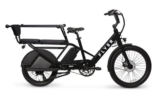 RADIO FLYER Via 500w Step Thru eBike 24x2.4 Street Electric Cargo eBike - Cargo eBike - FLYER|CARGO|BLACK|0320 eBike Super Shop