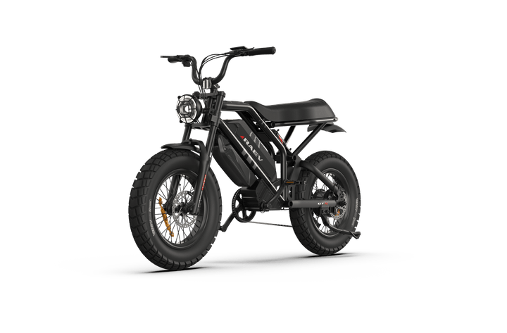RAEV Bullet GTX Emoto eBike – 1500W Electric e - moto style Bike with Dual Suspension - Moto Style eBike - RAEV-GTX-28AH-Y eBike Super Shop