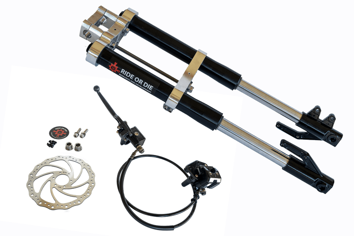 Razor MX/SX/RSF Fork Fully Bolt - On Suspension Upgrade Kit - Razor Forks - FBKBLKCHR630 eBike Super Shop