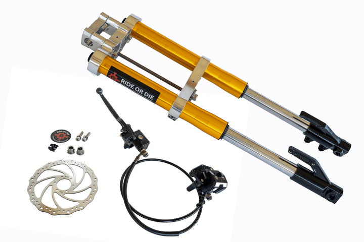 Razor MX/SX/RSF Fork Fully Bolt - On Suspension Upgrade Kit - Razor Forks - FBKGLDCHR630 eBike Super Shop