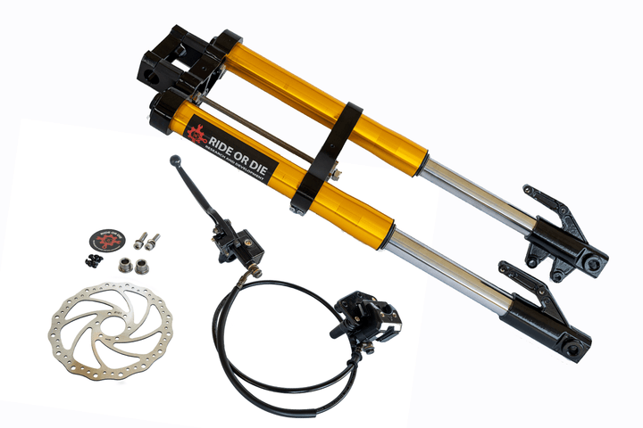 Razor MX/SX/RSF Fork Fully Bolt - On Suspension Upgrade Kit - Razor Forks - FBKGLDMDN630 eBike Super Shop