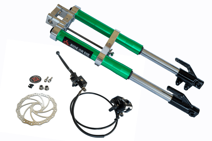 Razor MX/SX/RSF Fork Fully Bolt - On Suspension Upgrade Kit - Razor Forks - FBKGRNCHR630 eBike Super Shop