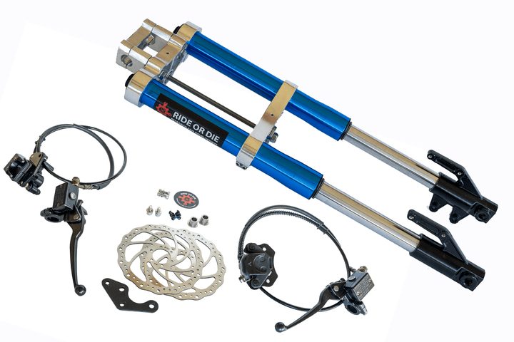 Razor MX/SX/RSF Fork Fully Bolt - On Suspension Upgrade Kit - Razor Forks - FRBKBLUCHR630 eBike Super Shop