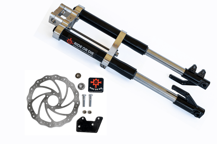 Razor MX/SX/RSF Fork Fully Bolt - On Suspension Upgrade Kit - Razor Forks - STKBLKCHR630 eBike Super Shop