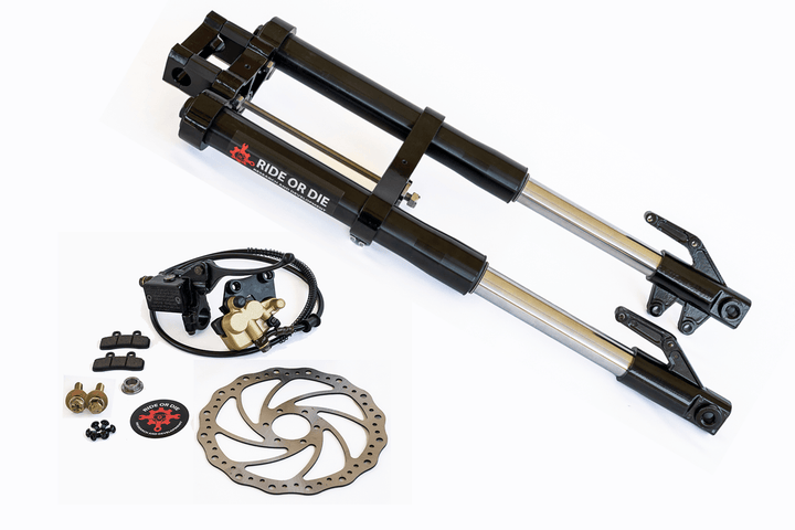Razor MX/SX/RSF Fork Fully Bolt - On Suspension Upgrade Kit - Razor Forks - STKBLKCHR630 eBike Super Shop
