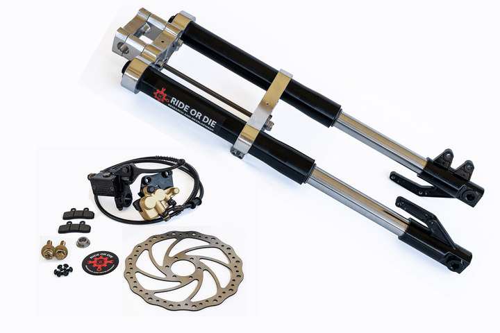Razor MX/SX/RSF Fork Fully Bolt - On Suspension Upgrade Kit - Razor Forks - ZMBLKCHR630 eBike Super Shop