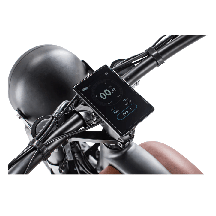 REVI Cheetah 750w Step Over Ebike 26x4 Fat Tire Electric Vintage eBike - Fat Tire eBike - REVI|FATT|BLACK48V1|0029 eBike Super Shop