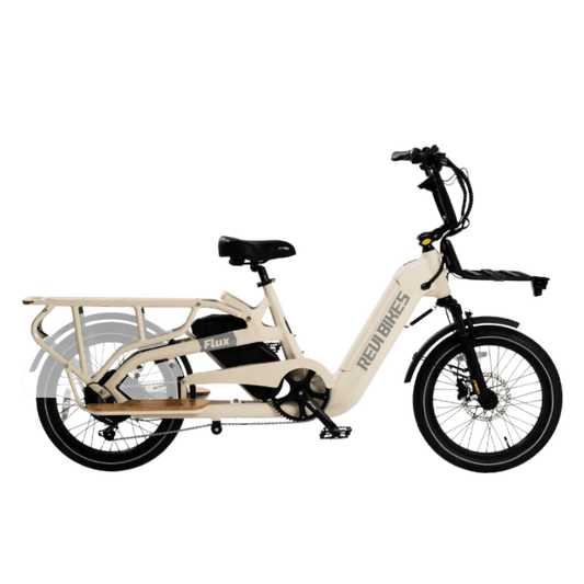 REVI Flux 750w Step Thru Ebike 20x2.4 Fat Tire Mini Fat Tire Electric Cargo eBike - Cargo eBike - eBike Super Shop