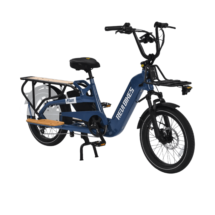 REVI Flux 750w Step Thru Ebike 20x2.4 Fat Tire Mini Fat Tire Electric Cargo eBike - Cargo eBike - eBike Super Shop