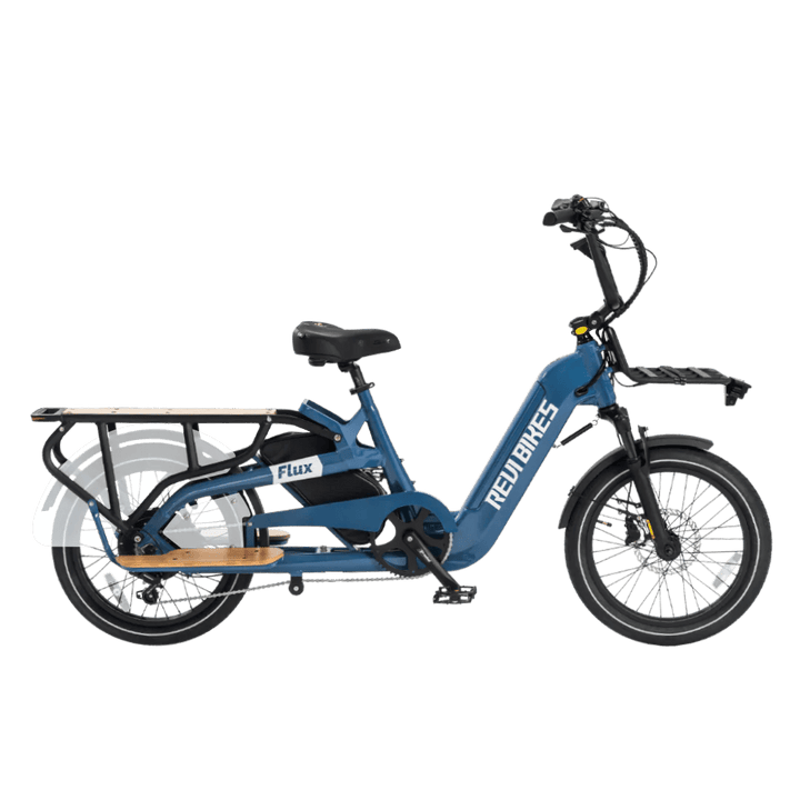 REVI Flux 750w Step Thru Ebike 20x2.4 Fat Tire Mini Fat Tire Electric Cargo eBike - Cargo eBike - eBike Super Shop