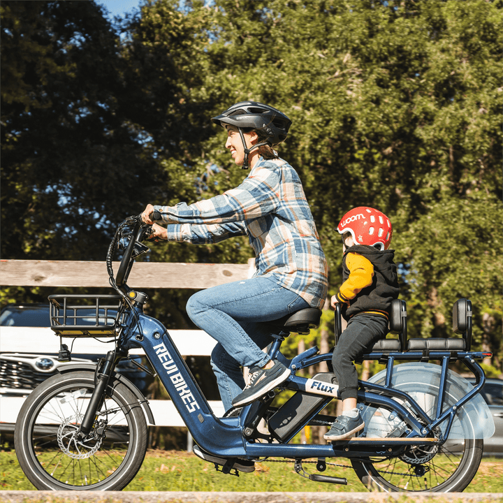 REVI Flux 750w Step Thru Ebike 20x2.4 Fat Tire Mini Fat Tire Electric Cargo eBike - Cargo eBike - REVI|CARGO|DARK|0046 eBike Super Shop