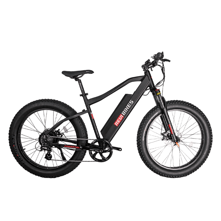 REVI Predator 750w Step Over Ebike 26x4 Fat Tire Electric Fat Tire Mountain eBike - Mountain eBike - REVI|MOUNT|BLACK|0033 eBike Super Shop