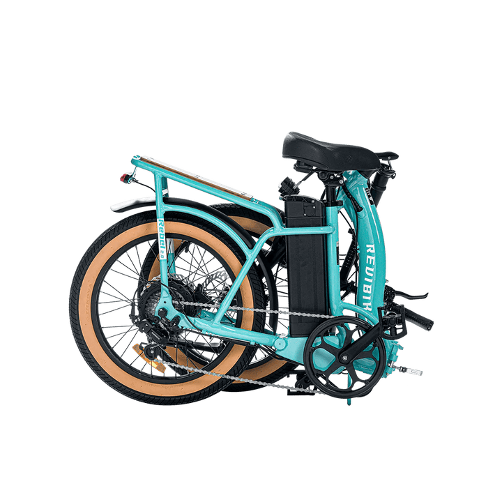 REVI Rebel 2 750w Step Thru Ebike 20x3 Fat Tire Electric Folding eBike - Folding eBike - REVI|FOLDI|GREEN|0039 eBike Super Shop
