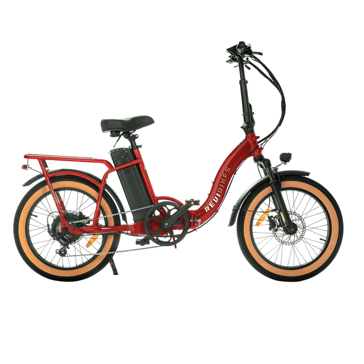 REVI Rebel 2 750w Step Thru Ebike 20x3 Fat Tire Electric Folding eBike - Folding eBike - REVI|FOLDI|RED|0038 eBike Super Shop