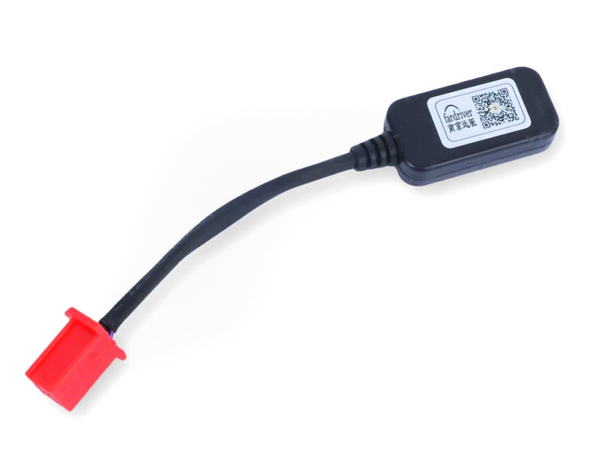 Stomp Ebox FarDriver Diagnostic Dongle, black rectangular device with USB connector and product label, shown on a white background.