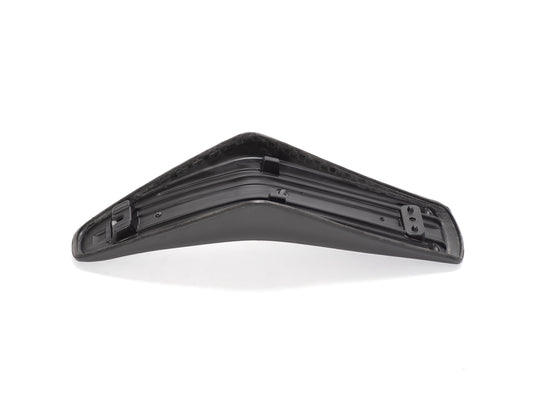 Stomp Ebox Stock Seat, side view showing black seat with textured surface and white "Stomp" logo on the side