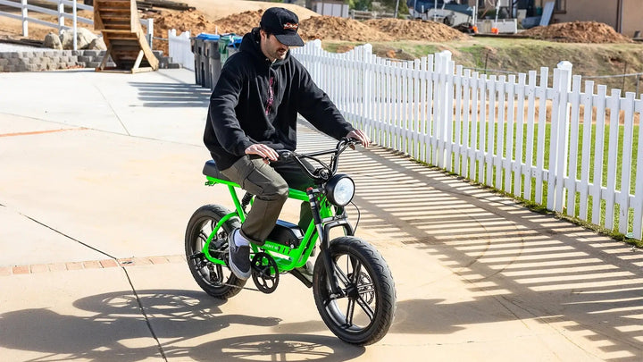 SUPERHUMAN Bomber 750 w Moto Ebike 20x4.5 Electric Moto Style eBike - Bike - eBike Super Shop