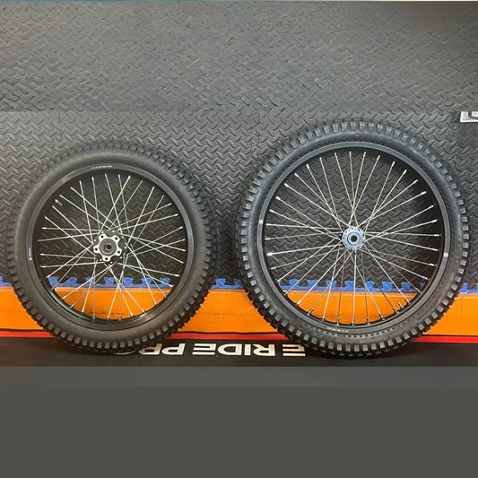 Talaria eMoto Wheel Set Shinko 241 Dual Sport 18"/21" Front & Rear Wheel & Tire Set for Moto Bikes *Does not include rotor or sprocket* - Talaria Wheel & Tire Set - EBIKE|2814 eBike Super Shop