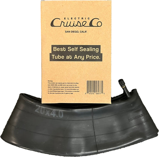 20x4 self sealing inner tube with Electric Cruise Co single pack box