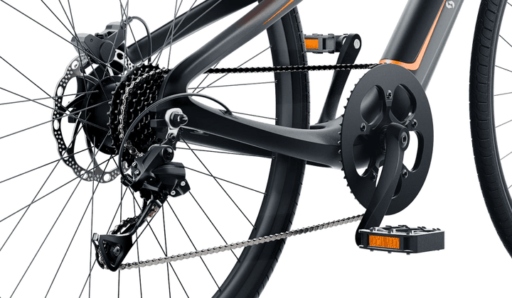 URTOPIA Carbon 1S 350 w Ready to Ride Step Over Ebike 48x1.4 Electric Urban eBike - Assembled in store - Road eBike - URTOP|ROAD|BLACK|0648 eBike Super Shop