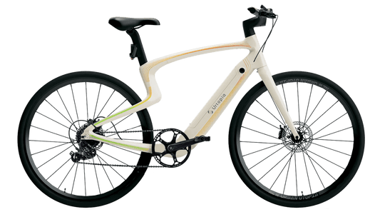 URTOPIA Carbon 1S 350 w Ready to Ride Step Over Ebike 48x1.4 Electric Urban eBike - Assembled in store - Road eBike - URTOP|ROAD|CREAM|0647 eBike Super Shop