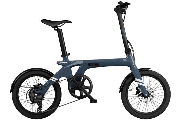 URTOPIA Carbon Fold 1 500 w Step Thru Ebike 18" x 2.0" Road Electric Folding eBike - Folding Ebike - eBike Super Shop