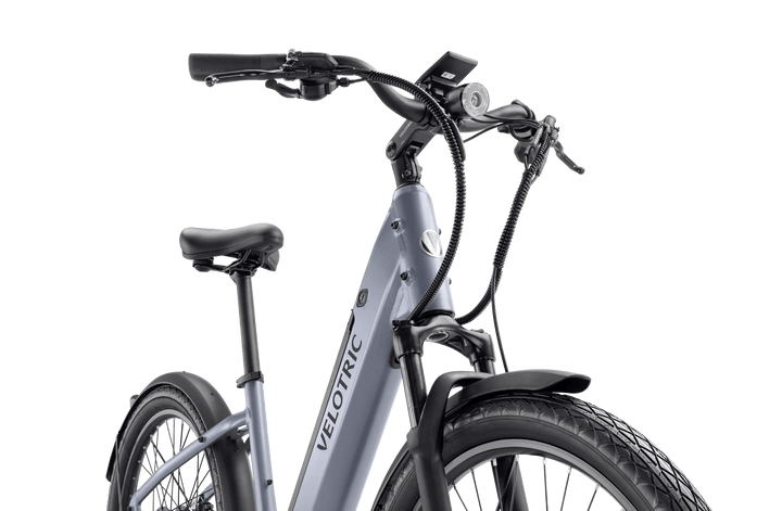 VELOTRIC Discover 1 Plus 500w Step Thru eBike 26x2.5 Urban Electric Urban eBike - Urban eBike - VELOT|URBAN|SILVE|0262 eBike Super Shop