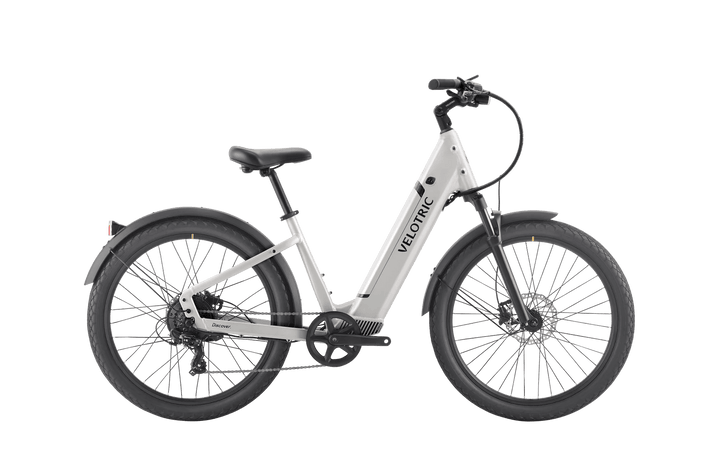 VELOTRIC Discover 1 Plus 500w Step Thru eBike 26x2.5 Urban Electric Urban eBike - Urban eBike - VELOT|URBAN|SILVE|0262 eBike Super Shop