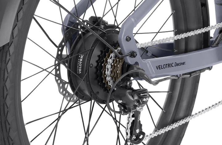 VELOTRIC Discover 1 Plus 500w Step Thru eBike 26x2.5 Urban Electric Urban eBike - Urban eBike - VELOT|URBAN|SILVE|0262 eBike Super Shop