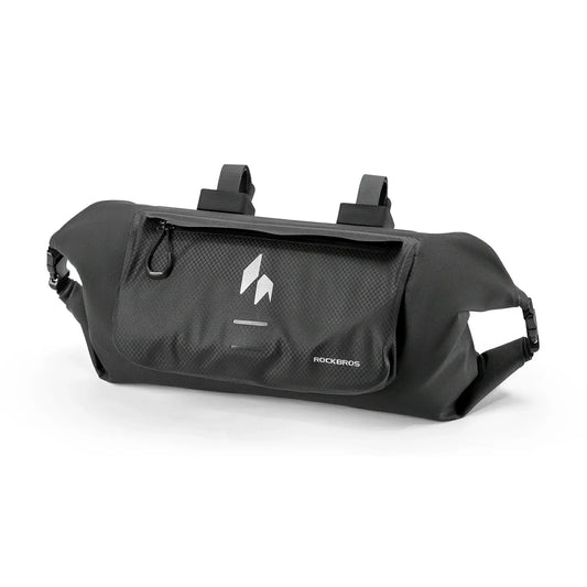 RideMate 100% Waterproof Bike Handlebar Bag 8L Double-sided Opening Expanded Capacity